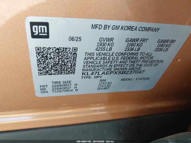 KL47LAEPXSB237047 Buick Envista Preferred Fwd