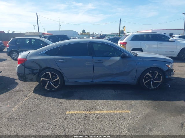2022 Honda Accord Hybrid Sport მანქანა იყიდება აუქციონზე, vin: 1HGCV3F24NA045910, აუქციონის ნომერი: 45901210