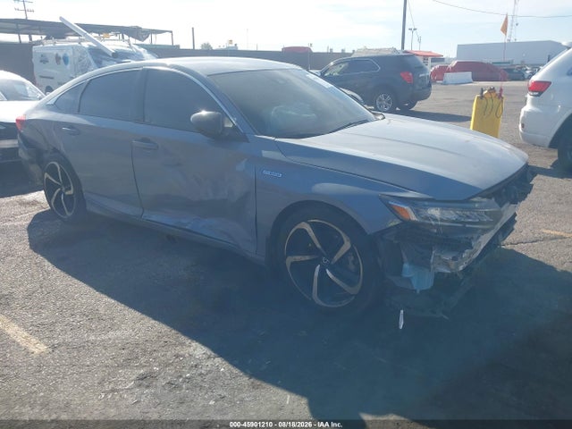 2022 Honda Accord Hybrid Sport მანქანა იყიდება აუქციონზე, vin: 1HGCV3F24NA045910, აუქციონის ნომერი: 45901210