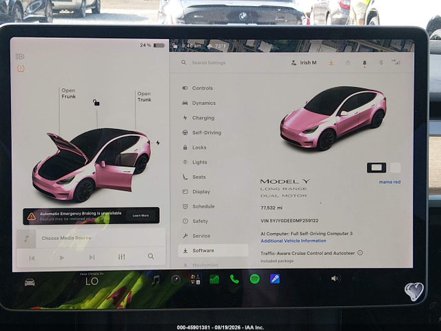 Продажа на аукционе авто 2021 Tesla Model Y Long Range Dual Motor All-wheel Drive, vin: 5YJYGDEE0MF259122, номер лота: 45901381