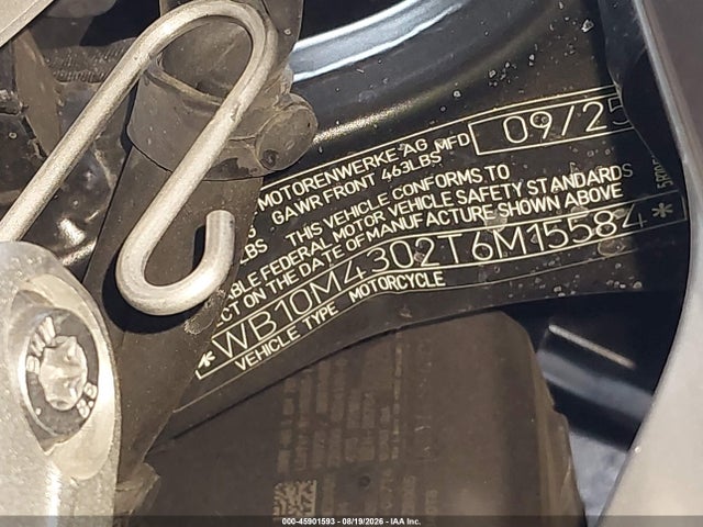 Продаж на аукціоні авто 2026 Bmw R 1300 Rt/rt-p, vin: WB10M4302T6M15584, номер лоту: 45901593