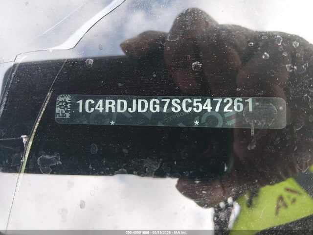2025 Dodge Durango Gt მანქანა იყიდება აუქციონზე, vin: 1C4RDJDG7SC547261, აუქციონის ნომერი: 45901659