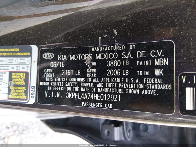 KIA FORTE LX 2017 3KPFL4A74HE012921 Image 9