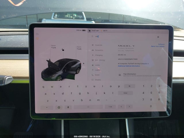 Продаж на аукціоні авто 2021 Tesla Model Y Long Range Dual Motor All-wheel Drive, vin: 5YJYGDEE5MF071065, номер лоту: 45902068