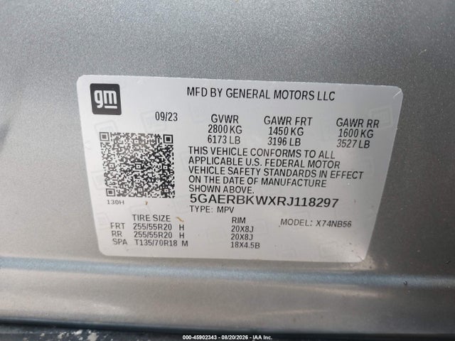 2024 Buick Enclave Essence Fwd მანქანა იყიდება აუქციონზე, vin: 5GAERBKWXRJ118297, აუქციონის ნომერი: 45902343