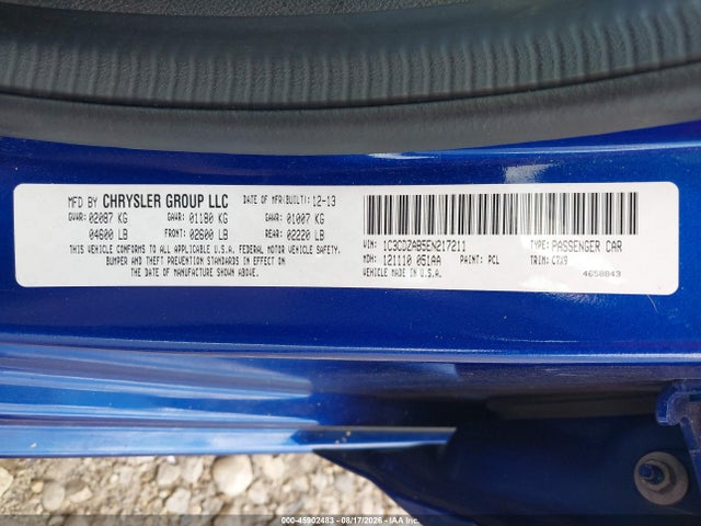 Aukcja sprzedaży 2014 Dodge Avenger Se, vin: 1C3CDZAB5EN217211, numer aukcji: 45902483