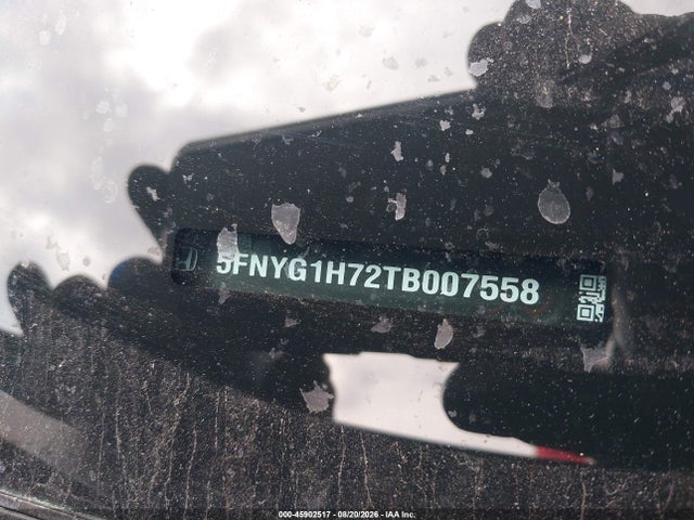45902517 :رقم المزاد ، 5FNYG1H72TB007558 vin ، 2026 Honda Pilot Touring/touring Blackout مزاد بيع