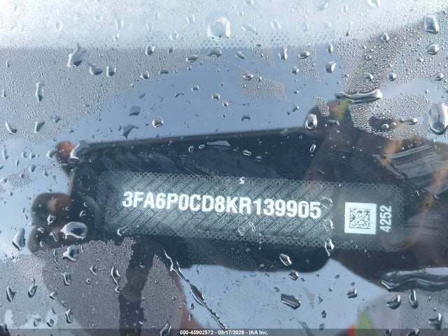 Aukcja sprzedaży 2019 Ford Fusion Sel, vin: 3FA6P0CD8KR139905, numer aukcji: 45902572