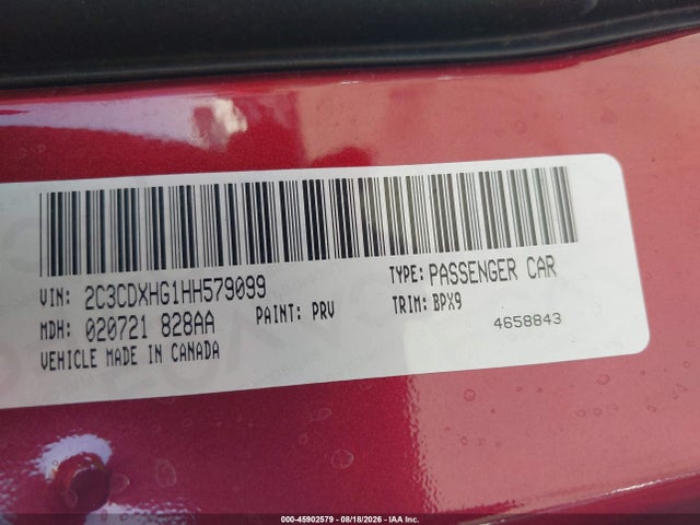 Dodge Charger Sxt Rwd 2017 2C3CDXHG1HH579099 Image 9
