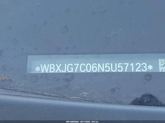 45902645 :رقم المزاد ، WBXJG7C06N5U57123 vin ، 2022 Bmw X1 Sdrive28i مزاد بيع