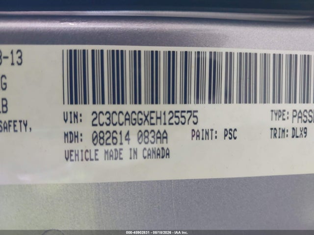 Продаж на аукціоні авто 2014 Chrysler 300 300s, vin: 2C3CCAGGXEH125575, номер лоту: 45902831