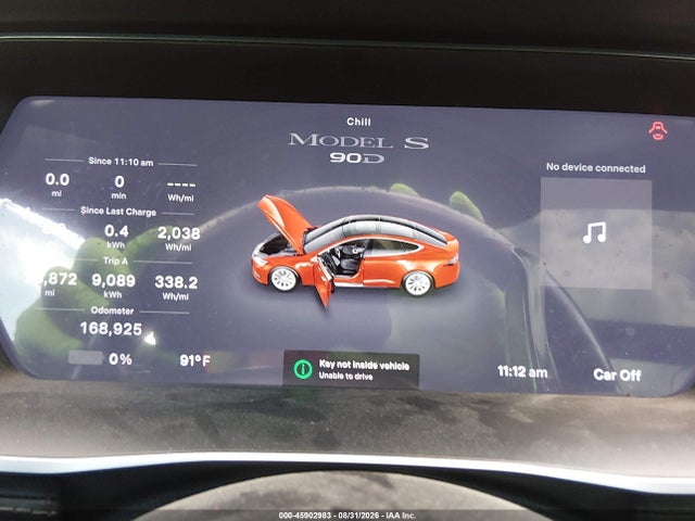 Aukcja sprzedaży 2015 Tesla Model S 70d/85d/p85d, vin: 5YJSA1E23FF109276, numer aukcji: 45902983
