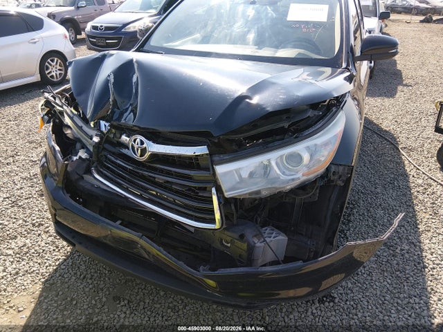 Aukcja sprzedaży 2015 Toyota Highlander Xle V6, vin: 5TDJKRFH4FS102214, numer aukcji: 45903000
