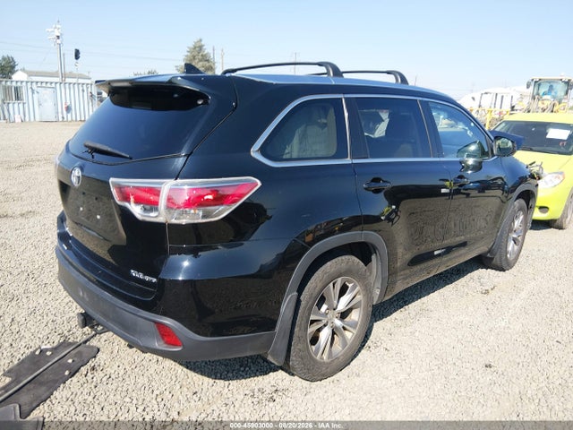 Aukcja sprzedaży 2015 Toyota Highlander Xle V6, vin: 5TDJKRFH4FS102214, numer aukcji: 45903000