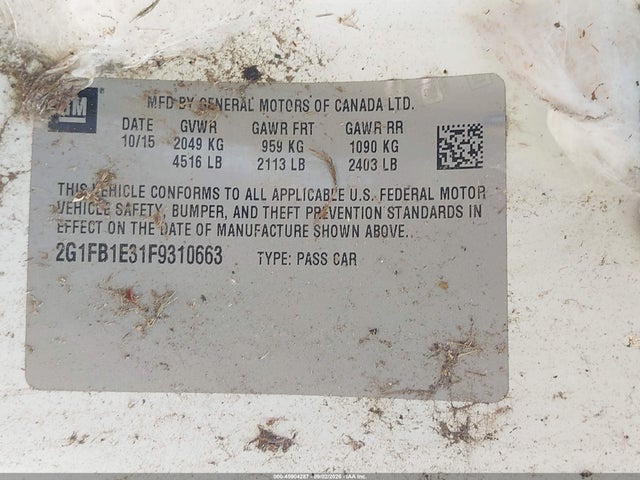 Продажа на аукционе авто 2015 Chevrolet Camaro 2ls, vin: 2G1FB1E31F9310663, номер лота: 45904287