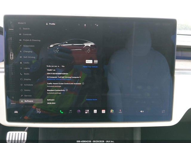 Aukcja sprzedaży 2021 Tesla Model S Long Range Dual Motor All-wheel Drive, vin: 5YJSA1E58MF428454, numer aukcji: 45904336