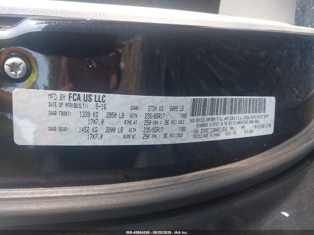 Chrysler Pacifica Lx 2017 2C4RC1CG8HR511616 Image 9