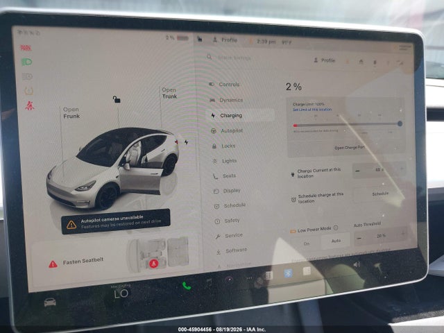 Aukcja sprzedaży 2022 Tesla Model Y Performance Dual Motor All-wheel Drive, vin: 7SAYGDEF1NF491127, numer aukcji: 45904456