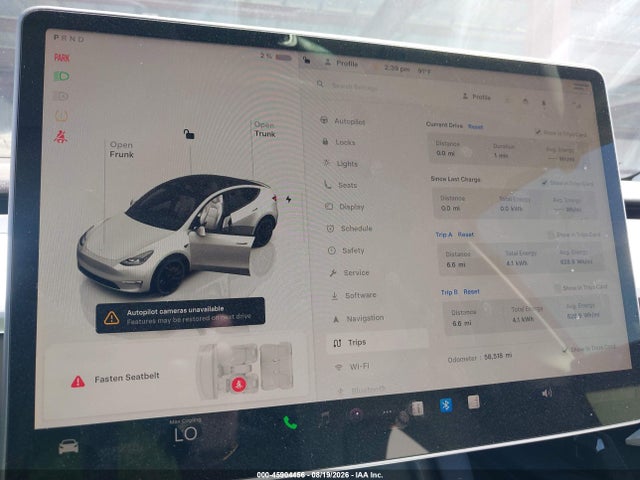Aukcja sprzedaży 2022 Tesla Model Y Performance Dual Motor All-wheel Drive, vin: 7SAYGDEF1NF491127, numer aukcji: 45904456