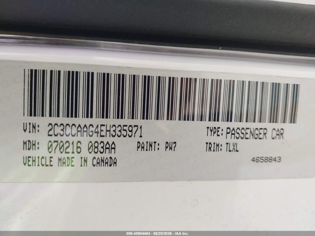 Продажа на аукционе авто 2014 Chrysler 300, vin: 2C3CCAAG4EH335971, номер лота: 45904484