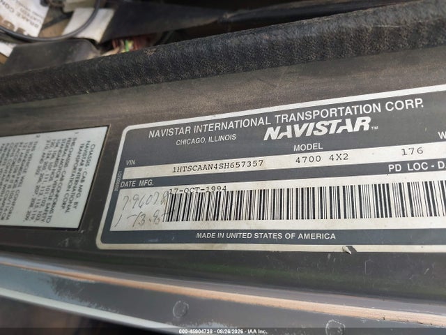 Продажа на аукционе авто 1995 International 4000 4700, vin: 1HTSCAAN4SH657357, номер лота: 45904738