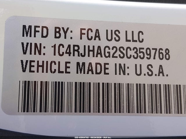 2025 Jeep Grand Cherokee Altitude X 4x4 მანქანა იყიდება აუქციონზე, vin: 1C4RJHAG2SC359768, აუქციონის ნომერი: 45904765