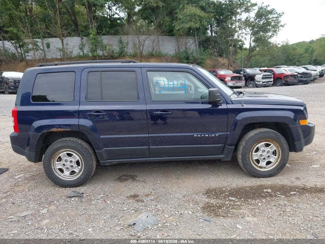 2016 Jeep Patriot Sport მანქანა იყიდება აუქციონზე, vin: 1C4NJRBB8GD654253, აუქციონის ნომერი: 45905114