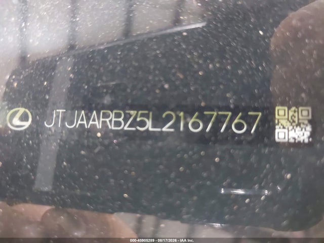 2020 Lexus Nx 300 მანქანა იყიდება აუქციონზე, vin: JTJAARBZ5L2167767, აუქციონის ნომერი: 45905289