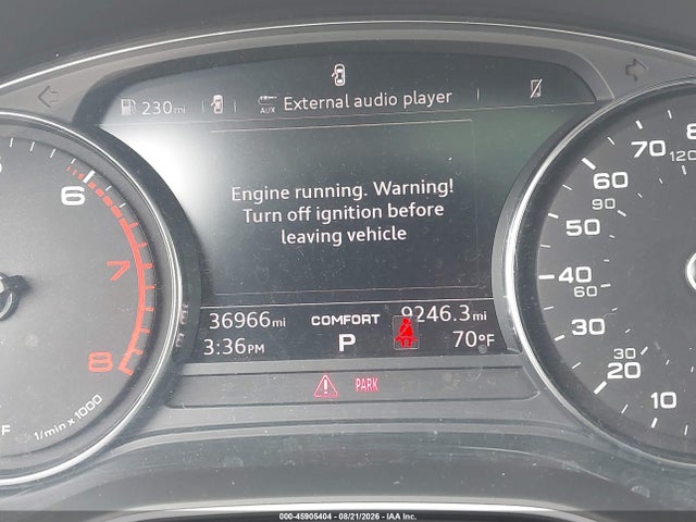 2020 Audi Q5 Premium 45 Tfsi Quattro S Tronic მანქანა იყიდება აუქციონზე, vin: WA1ANAFY1L2036579, აუქციონის ნომერი: 45905404