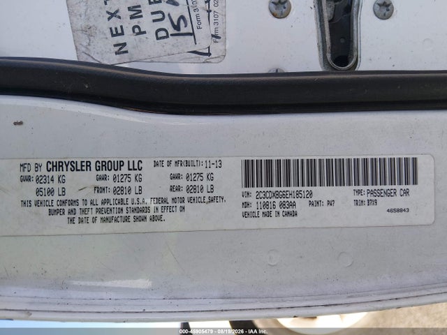 45905479 :رقم المزاد ، 2C3CDXBG6EH185120 vin ، 2014 Dodge Charger Se مزاد بيع