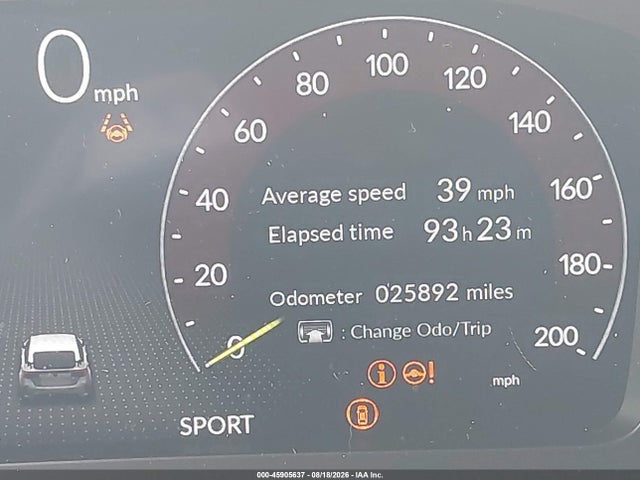 45905637 :رقم المزاد ، JHMFL5G49SX002751 vin ، 2025 Honda Civic Type R مزاد بيع