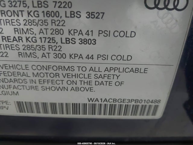 Audi E-tron S Premium Plus Quattro 2023 WA1ACBGE3PB010488 Image 9