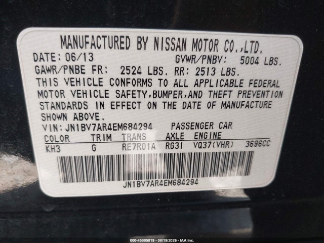 JN1BV7AR4EM684294 Infiniti Q50 Premium