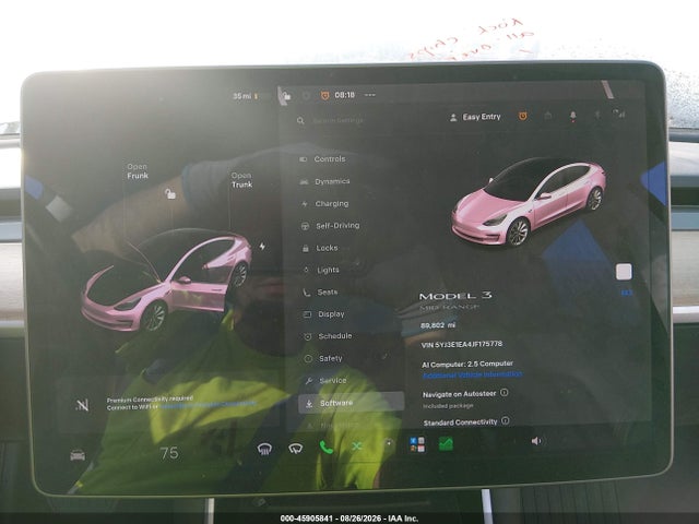 Tesla Model 3 Long Range/mid Range 2018 5YJ3E1EA4JF175778 Image 18