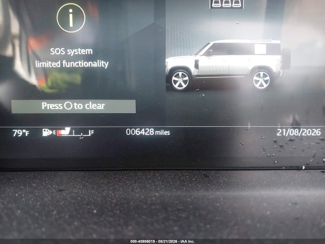 Aukcja sprzedaży 2026 Land Rover Defender P400 X-dynamic Se, vin: SALE27EU6T2517700, numer aukcji: 45906019