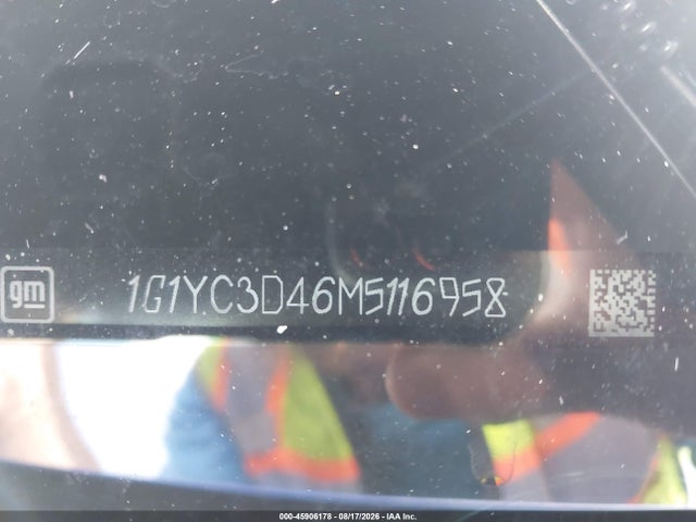 Продаж на аукціоні авто 2021 Chevrolet Corvette Stingray, vin: 1G1YC3D46M5116958, номер лоту: 45906178