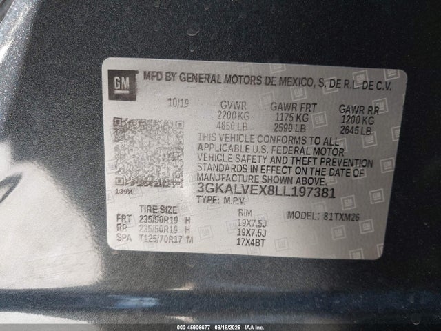 GMC Terrain Awd Slt 2020 3GKALVEX8LL197381 Image 9
