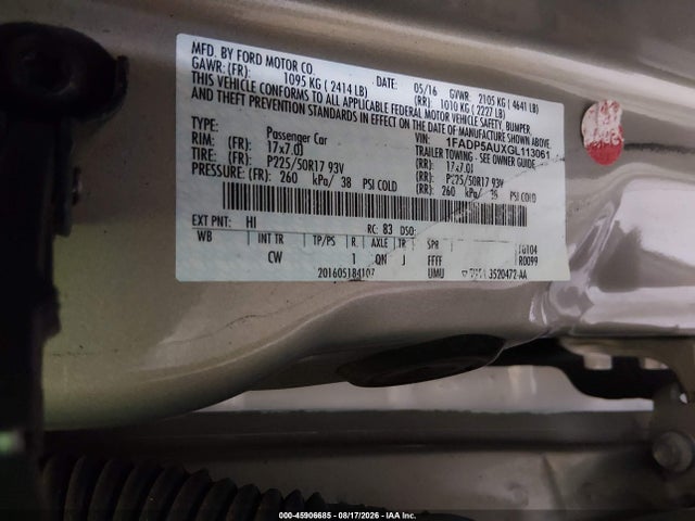 Ford C-max Hybrid Se 2016 1FADP5AUXGL113061 Image 9