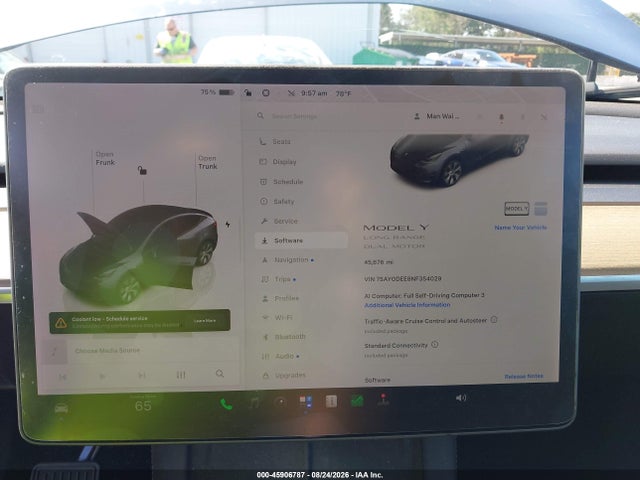 Продаж на аукціоні авто 2022 Tesla Model Y Long Range Dual Motor All-wheel Drive, vin: 7SAYGDEE8NF354029, номер лоту: 45906787