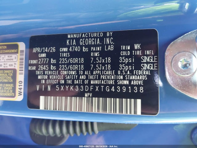 KIA Sportage Ex 2026 5XYK33DFXTG439138 Image 9