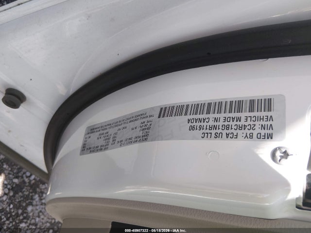 45907322 :رقم المزاد ، 2C4RC1BG1NR116190 vin ، 2022 Chrysler Pacifica Touring L مزاد بيع