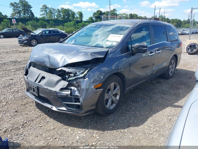 2019 Honda Odyssey Ex-l მანქანა იყიდება აუქციონზე, vin: 5FNRL6H78KB110897, აუქციონის ნომერი: 45907346