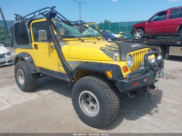 45907587 :رقم المزاد ، 1J4FA49S6YP750034 vin ، 2000 Jeep Wrangler Sport مزاد بيع