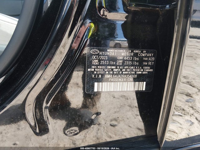 Продажа на аукционе авто 2024 Hyundai Sonata Sel, vin: KMHL64JA2RA354308, номер лота: 45907753