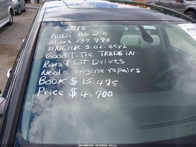 Продажа на аукционе авто 2018 Audi A6 2.0t Premium/2.0t Sport, vin: WAUF8AFC9JN008495, номер лота: 45907858