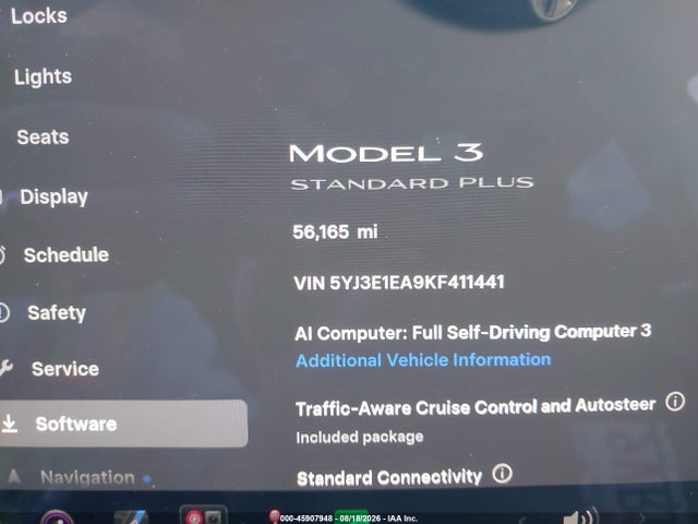 Tesla Model 3 Long Range/mid Range/standard Range/standard Range Plus 2019 5YJ3E1EA9KF411441 Image 7