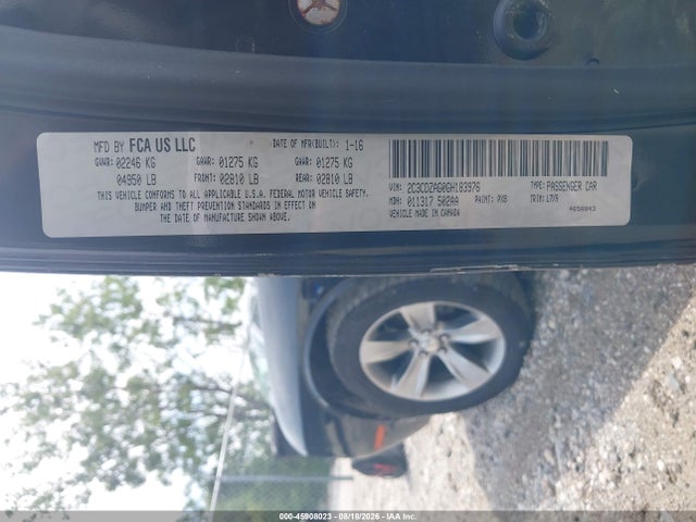 Aukcja sprzedaży 2016 Dodge Challenger Sxt, vin: 2C3CDZAG0GH183976, numer aukcji: 45908023