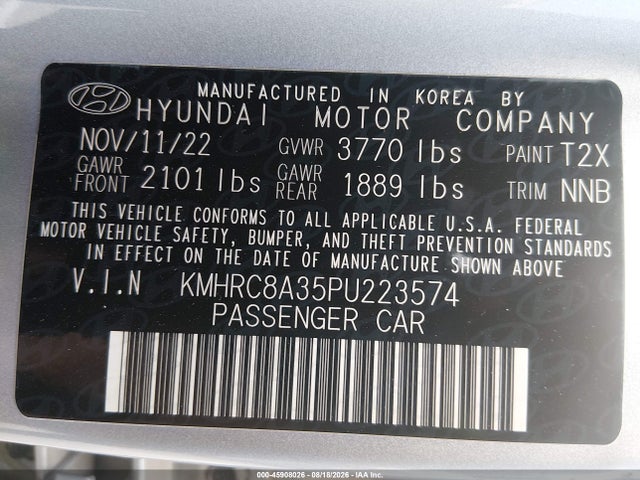 Hyundai Venue Sel 2023 KMHRC8A35PU223574 Image 9