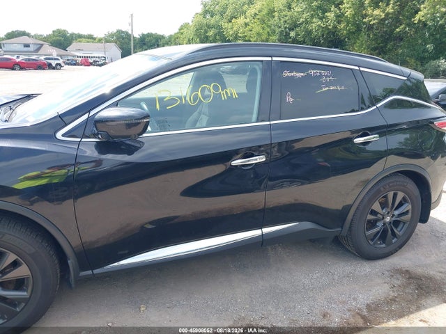 Продажа на аукционе авто 2018 Nissan Murano Sv, vin: 5N1AZ2MH3JN186770, номер лота: 45908052