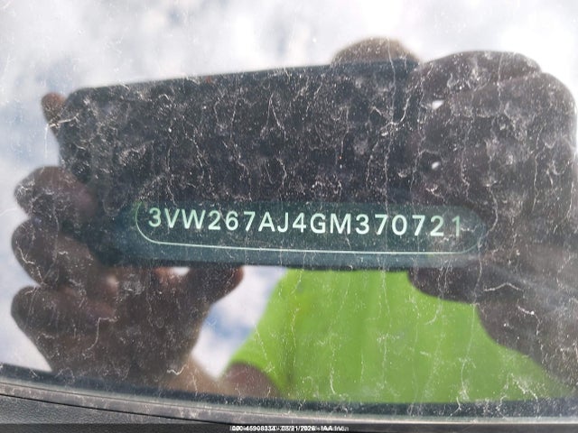 45908334 :رقم المزاد ، 3VW267AJ4GM370721 vin ، 2016 Volkswagen Jetta 1.4t S مزاد بيع